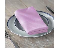 La Popeline de Lin Serviette de Table, Polyester, Polyester, Lilas, 45.7 x 45.7 x 0.04 cm