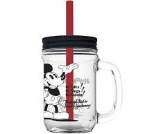 MICKEY MOUSE Vase avec Paille Grande 690 ml pour Adulte 90 (01634), Ne sapplique pas