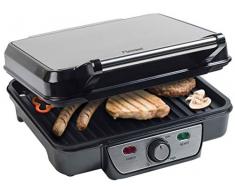 Bestron Gril panini avec revÃªtement antiadhÃ©sif, Viva Italia, 1800 W, Acier inoxydable, Noir
