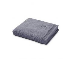 MÖVE Superwuschel Serviette de Bain 50 x 100 cm, Fabriqué en Allemagne, 100% Coton, Stone (Gris)