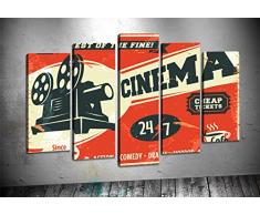 Bonamaison Peinture sur toile, multicolore, 100 x 60 cm, 5 unit - Conçu et fabriqué en Turquie