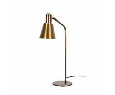 Moira Lighting by homemania Modern Table Lampe de table e27, 100Â W, dor, 65Â cm Abat-jourâ¯: 14Â x 21Â cm CÃ¢ble 180Â cm
