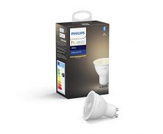 Philips Hue Ampoule LED ConnectÃ©e White GU10 Compatible Bluetooth, Fonctionne avec Alexa