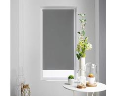 store dintérieur store enrouleur occultant 45x180 cm polyester occult gris