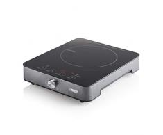 Princess 01.303010.01.001 Table Ã Induction Solo Plaque, 1800 W, Noir/argentÃ©