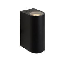 Lucide BOOGY - Spot Mural ExtÃ©rieur - GU10 - IP44 - Noir