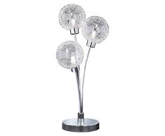 Wofi 8306.03.01.0000 Lampe de bureau 3 ampoules ChromÃ© 49 cm