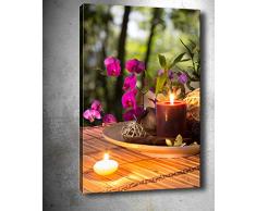 Bonamaison Peinture sur toile, multicolore, 50 x 70 cm