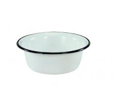 KRÃGER 101321 Bol EmaillÃ© 32 cm Blanc, Multicolore, 32x32x11,5 cm