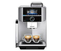 Siemens EQ.9 Plus Connect s500 TI9553X1RW – Machine à café automatique connectée avec écran tactile – Permet de préparer deux tasses simultanément – Mode Barista – Couleur : Inox