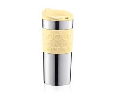 Bodum - 11068-341B-Y19 - TRAVEL MUG - Mug de Voyage Isotherme en Inox Double Paroi, Couvercle Ã Clapet - 0.35 l