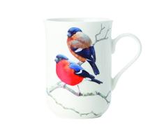 Maxwell & Williams PBW1050 Tasse, Porcelaine, Blanc/Rouge, 10,5 x 7,5 x 10,5 cm