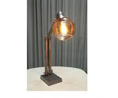 ZONS Lampe À Poser Industry D18x20,5x16xH48,5cm Gris