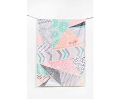 Desigual Serviette de Douche rectangulaire, 100% Coton, Pastel, 150x95x0,5 cm