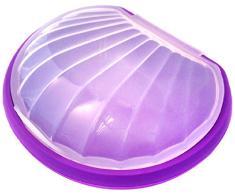Charles Viancin Papillote en Forme de Coquillage pour Cuisson Ã Vapeur, Silicone, Violet