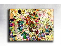 Bonamaison Peinture sur toile, multicolore, 30 x 40 cm - Conçu et fabriqué en Turquie