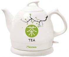 Bestron Bouilloire Ã©lectrique au design asiatique, Asia Lounge, 0,8 Litre, 1800 W, CÃ©ramique, Blanche