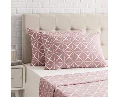 AmazonBasics Taie dâoreiller en satin - 50 x 80 cm x 2, Mauve quartz