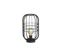 Fischer&Honsel 50212 Lampe de Table, MÃ©tal, 60 W, Noir