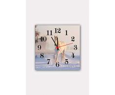 Bonamaison Horloge Murale en MDF, Multicolore, 30 x 30 cm
