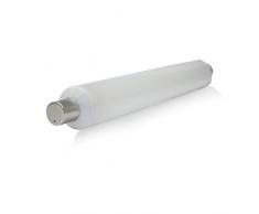 Vision-EL 776091 Tube salle de bain LED S19 3000°K Blister, Verre/PC, 6 W, Dépoli, (L x Ã)-310 x 38 mm