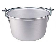 Agnelli Bouilloire Autocuiseurs avec Manche Arc et lourlet BLTF Aluminium 20 cm Argent