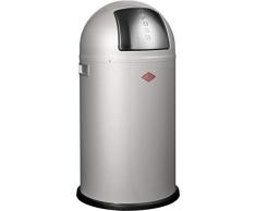 Wesco - Poubelle Pushboy 50 L Argent