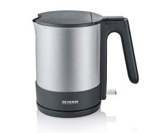 Severin Bouilloire 2200W, 1,7 L, Socle 360Â° : Peut Ãtre ReplacÃ©e Dans NImporte Quel Sens, Noir/Inox BrossÃ©, WK 3409