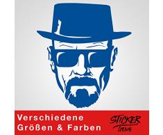 Heisenberg Sticker Mural Motif Walter White Bleu 60 x 66 cm