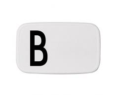 Design Letters Lunch Box Plastique Blanc/Noir 18 cm