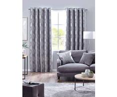 Design Studio Rideaux Indus Argent, Silver, 168 x 229 cm