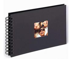 Walther, Fun, Album de Photo à spirales, SA-109-B, 23x17 cm, 40 Pages Noires, Noir