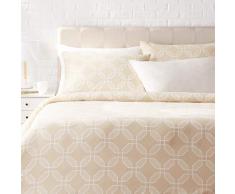 AmazonBasics Parure de lit avec housse de couette en satin, 155 x 200 cm / 50 x 80 cm x 2, Octogone