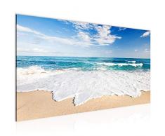 Tableau decoration murale Plage de la mer - XXL Impression sur Toile Salon Appartment 1 Parties - prÃªt Ã accrocher - 607312c