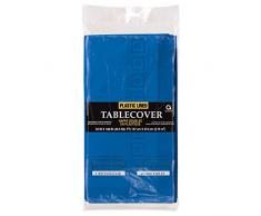 amscan 1,4Â x 2,7Â m Papier Triple Ã©paisseur pour Table, Brillant Bleu Royal