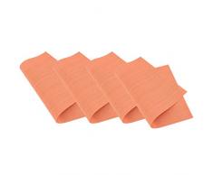 Venilia Set de table tressÃ© MIX ORANGE, 45 x 30 cm, 4 pcs, antidÃ©rapant rÃ©siste Ã la chaleur et fait, Vinyle, 59016