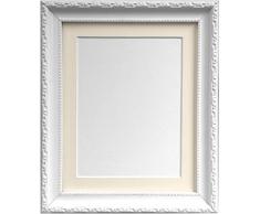FRAMES BY POST Cadre Photo Style Shabby Chic, Plastique, Passe-Partout Ivoire, 14 x 8 for Image Size 10 x 4 inch