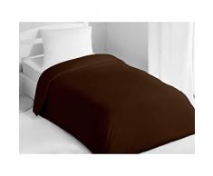 Soleil dOcre 633705 Housse de Couette Coton Chocolat 200 x 140 cm