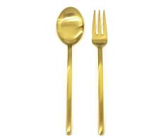 Mepra 108044110 Set 2 Couverts Servir Due Ice Oro