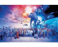 1art1 48334 Poster Star Wars Complete Cast 91 X 61 cm