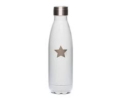 Yoko Design Bouteille Isotherme Double Paroi en Acier Inoxydable, sans BPA, Gourde réutilisable éco-responsable pour Eau, Sport, Enfant, Bureau, Voyage 260/500/750 mL