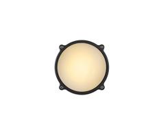 Lucide 14810/07/36 Hublot LED Applique Murale ExtÃ©rieur, Aluminium, intÃ©grÃ©, 6 W, Anthracite, 15,5 x 15,5 x 6 cm