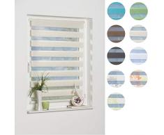 Khome Madrid Store Double Klemmfix sans perÃ§age Gris, Beige, 50 x 150 cm