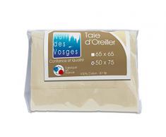 Nuit des Vosges Cotoval Taie dOreiller Coton Naturel 50 x 75 cm