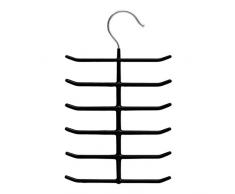 homeXpert 247 Cintre Cravates, Métal, Bleu, 26,5x16x8 cm