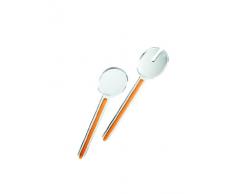 Fratelli Guzzini Spa Murano Couverts à salade Orange