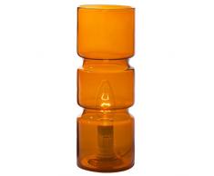 Lampe de chevet Biblo, lampe décorative verre, 40 W, orange, ø 10 x H 14 cm