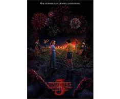 Pyramid International Poster Stranger Things One Summer, Non-Plastifi233, Multicolore, 91, 5x61cm