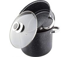 Kamberg - 0008124 - Couscoussier / Cuit Vapeur / Faitout 3 en 1 - Diamètre 28 cm - 12 litres - Acier Inoxydable Haute Qualité - Tous feux dont induction - Revêtement type pierre - Sans PFOA