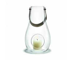 Holmegaard DWL Lanterne, Verre, Transparent, 25 cm